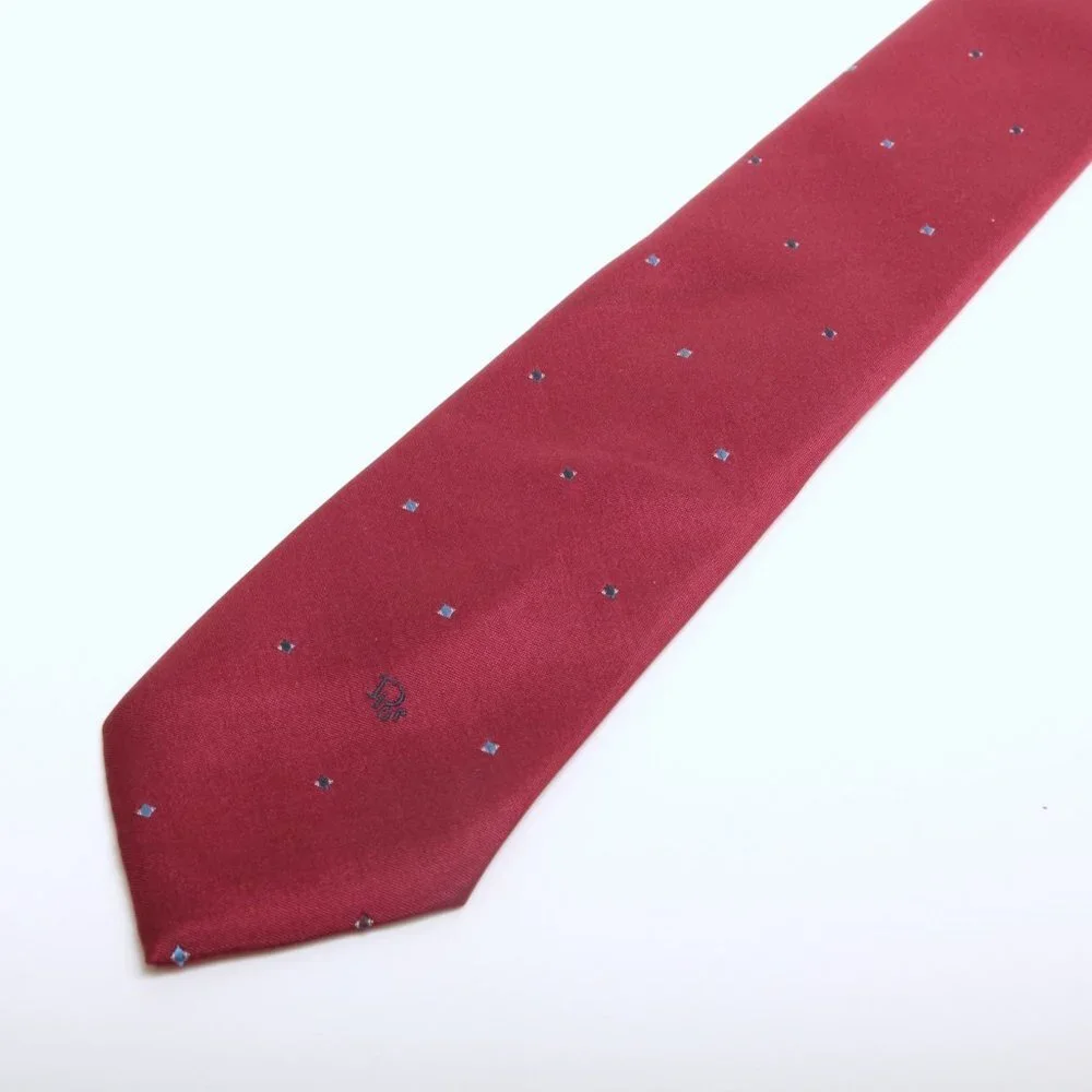 Christian Dior‎ Silk Blend Tie Red